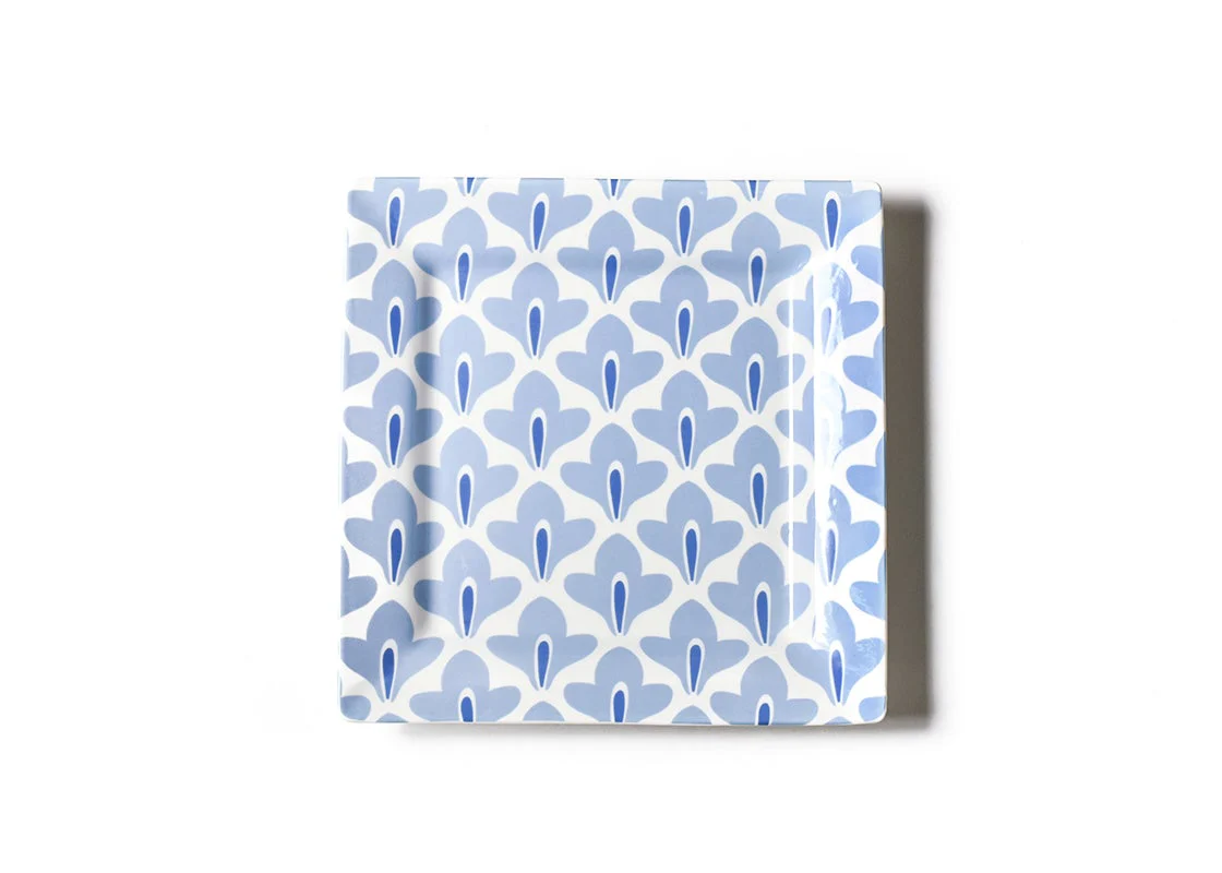 Iris Blue Sprout Square Platter