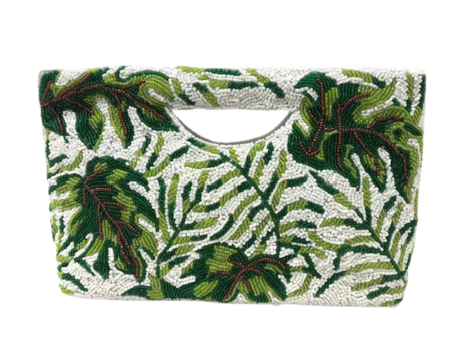 Cheetah Ivory Beaded Purse - Image 2
