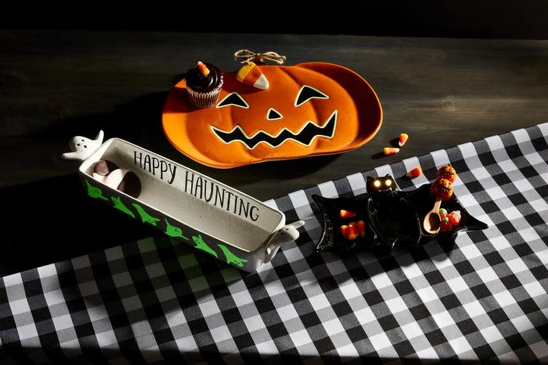 Jack-O-Lantern Glow Platter - Image 2