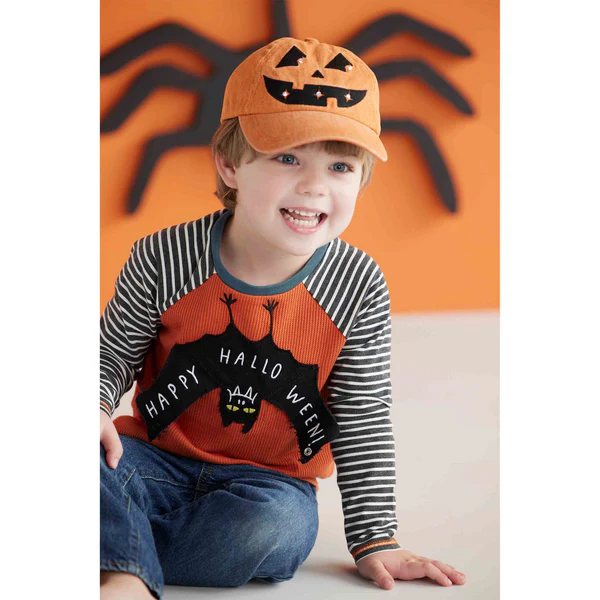 Jack-O-Lantern Light-Up Baseball Hat - Image 2