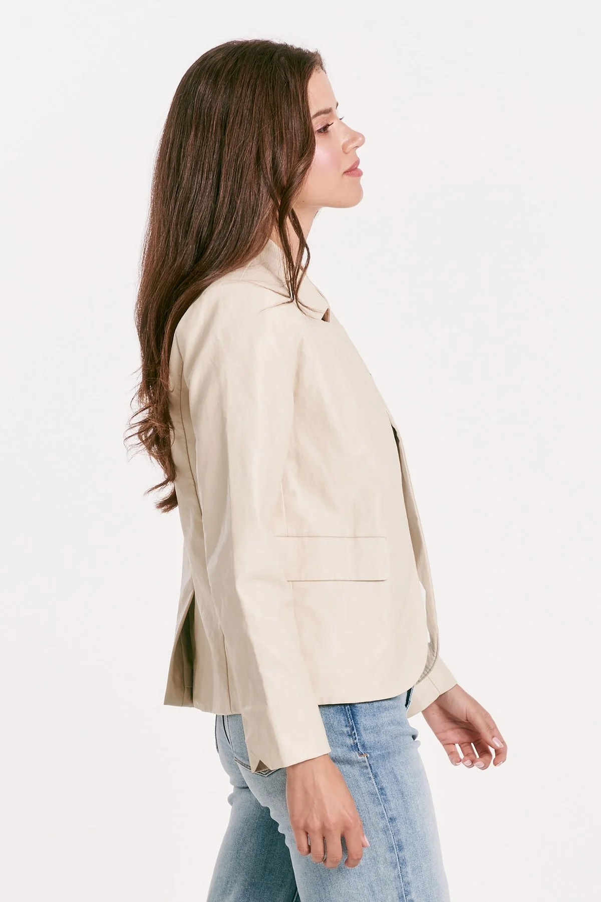 Jane Trinity Blazer Jacket Vegan Leather - Image 2