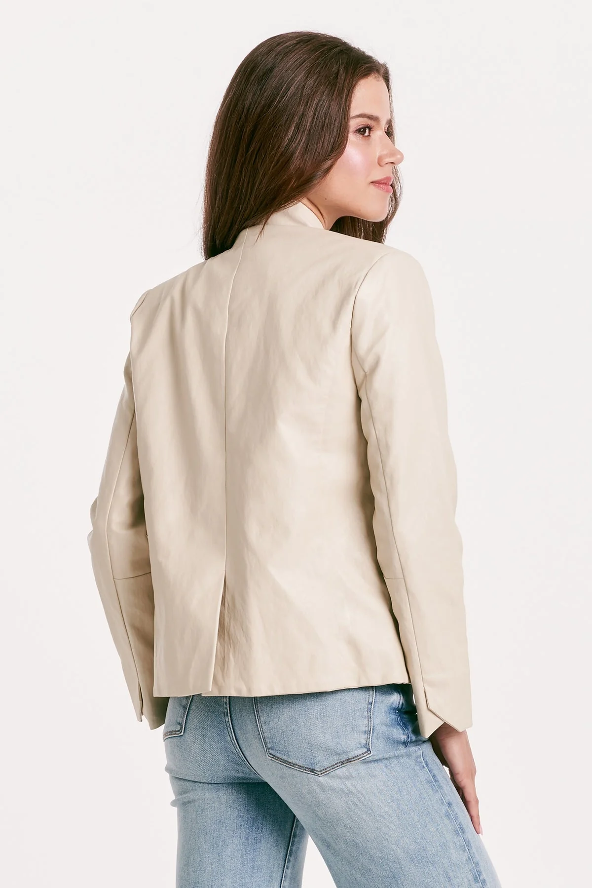 Jane Trinity Blazer Jacket Vegan Leather - Image 3