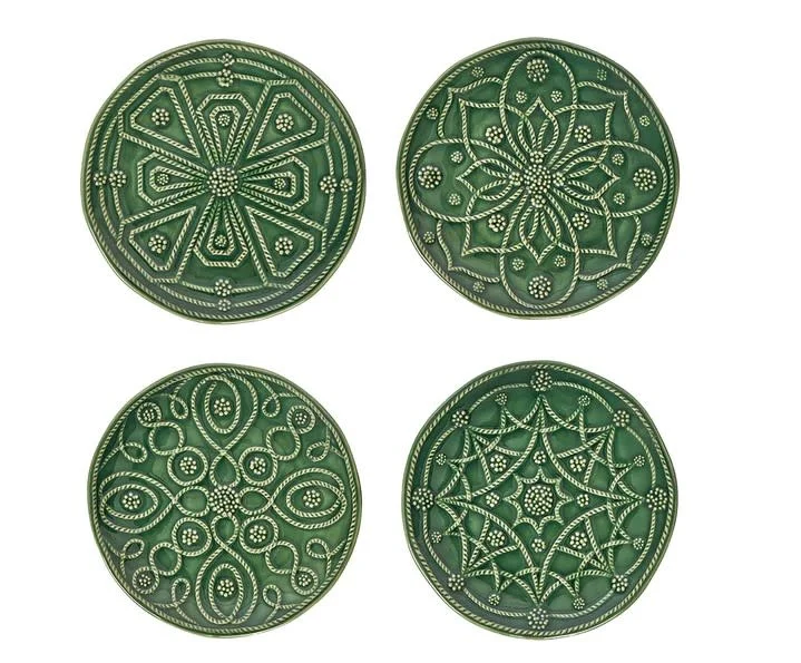 Jardins Du Monde Side/Cocktail Plate Basil - set of 4 - Image 2