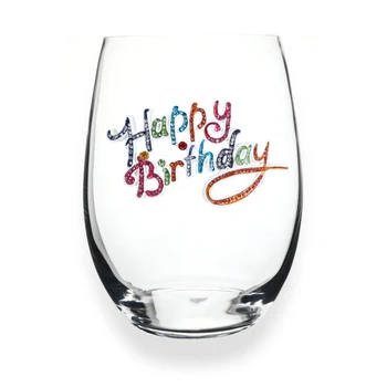 Jeweled Stemless Wine Glass - Image 46