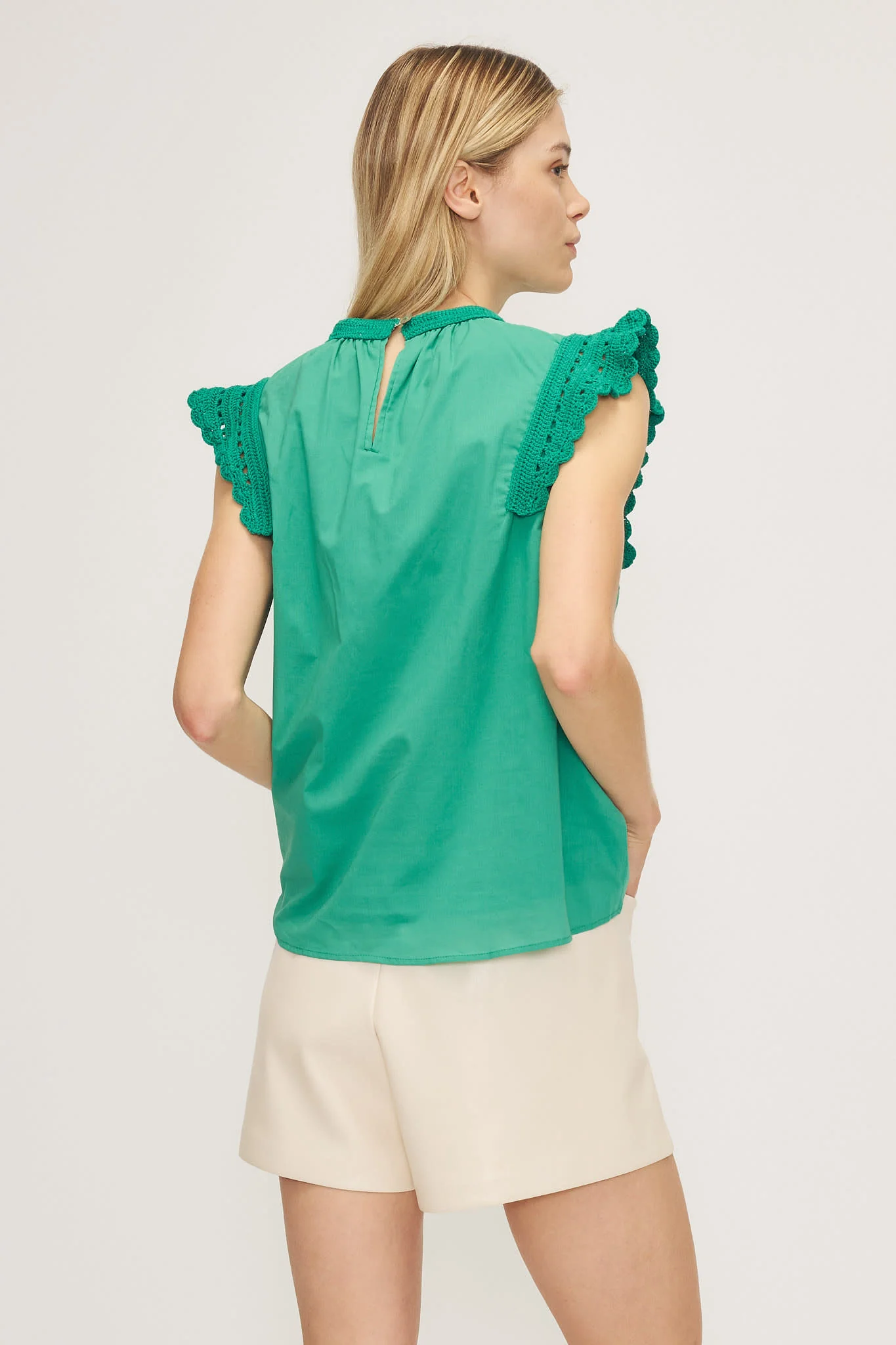 Jolene Top With Crochet - Image 2