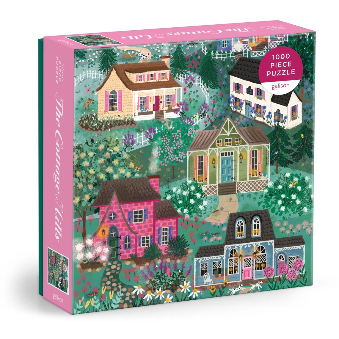 Joy Laforme the Cottage Hills 1000 Piece Puzzle in A Square Box - Image 2