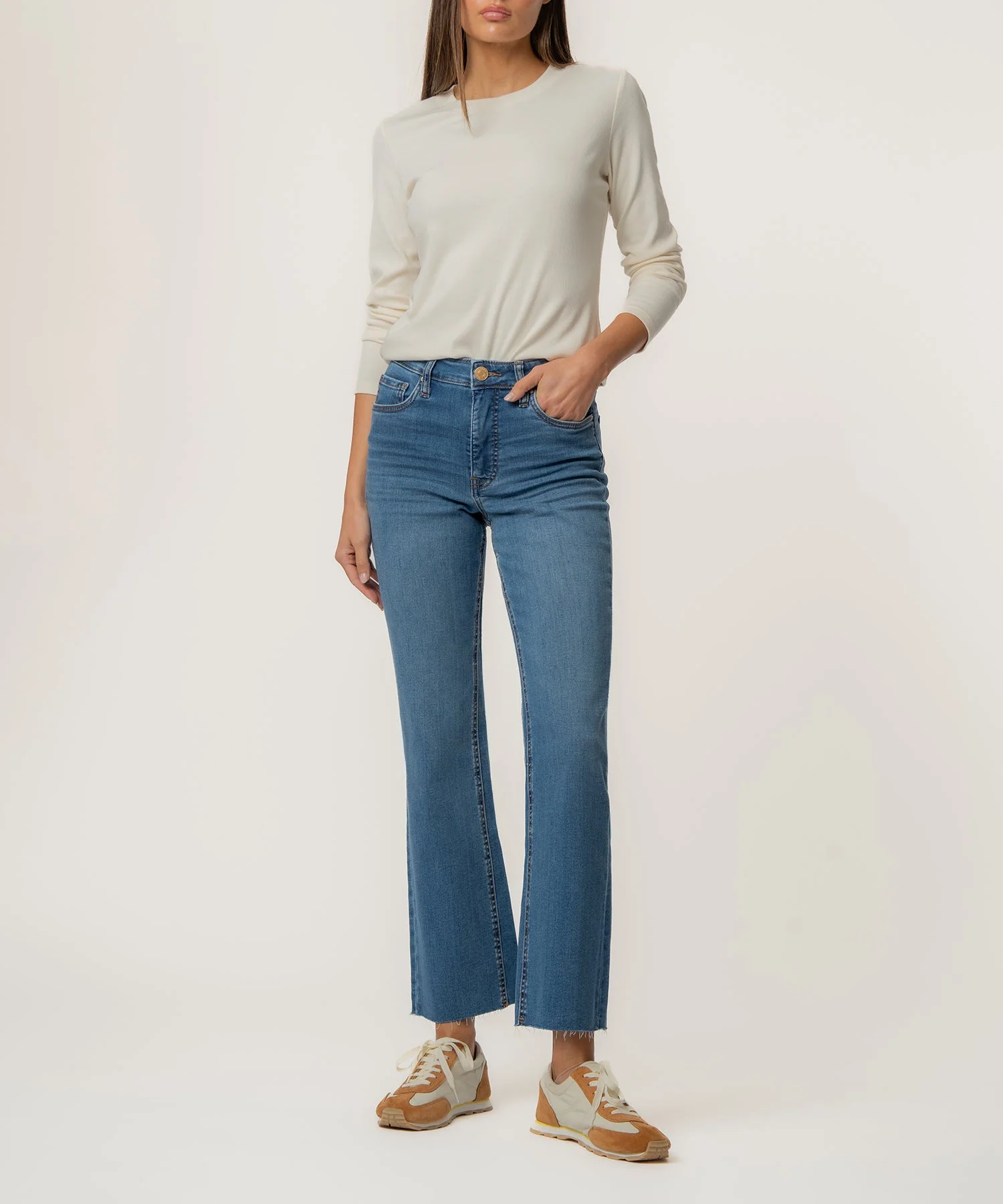 Kelsey High Rise Fab AB Ankle Flare-Nset Leg - Image 6