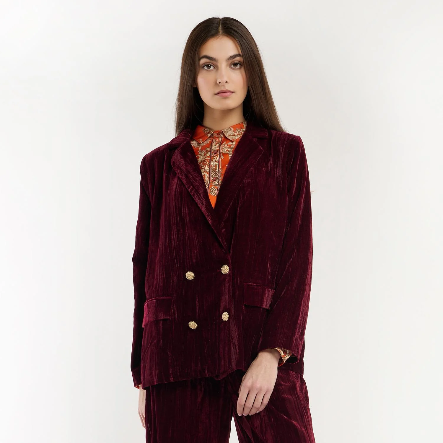Kim Crushed Velvet Jacket - Image 5