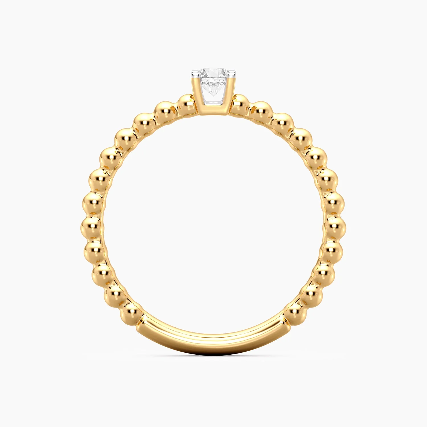 Lab-Grown 0.13 Ct Puff Ring - Image 2