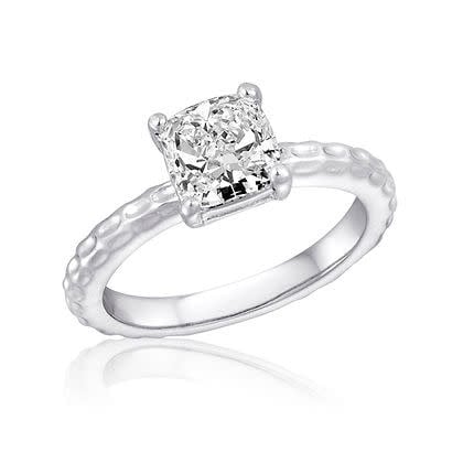 Large CZ Square Stack Ring - Image 3