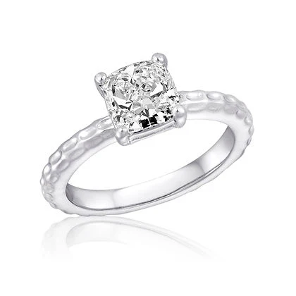 Large CZ Square Stack Ring - Image 7