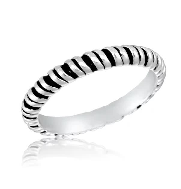 Large Twist Stack Ring