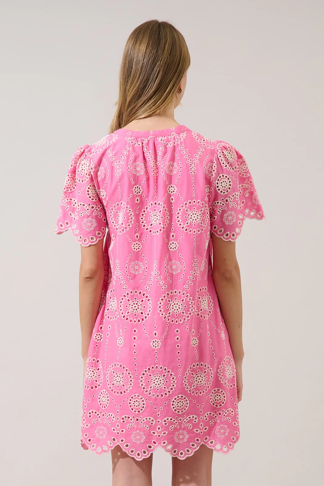 Laurin Eyelet Shift Mini Dress - Image 4