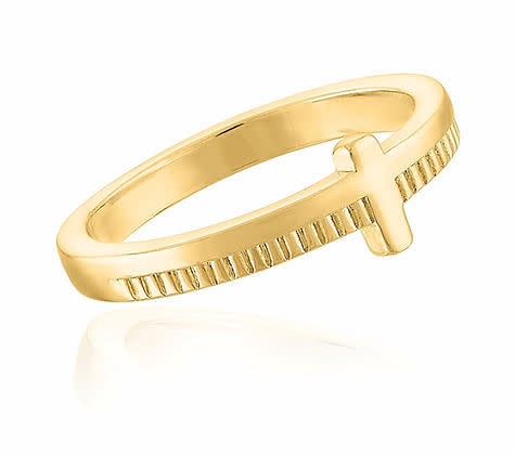 Layered Bar Gold Layers Ring - Image 3
