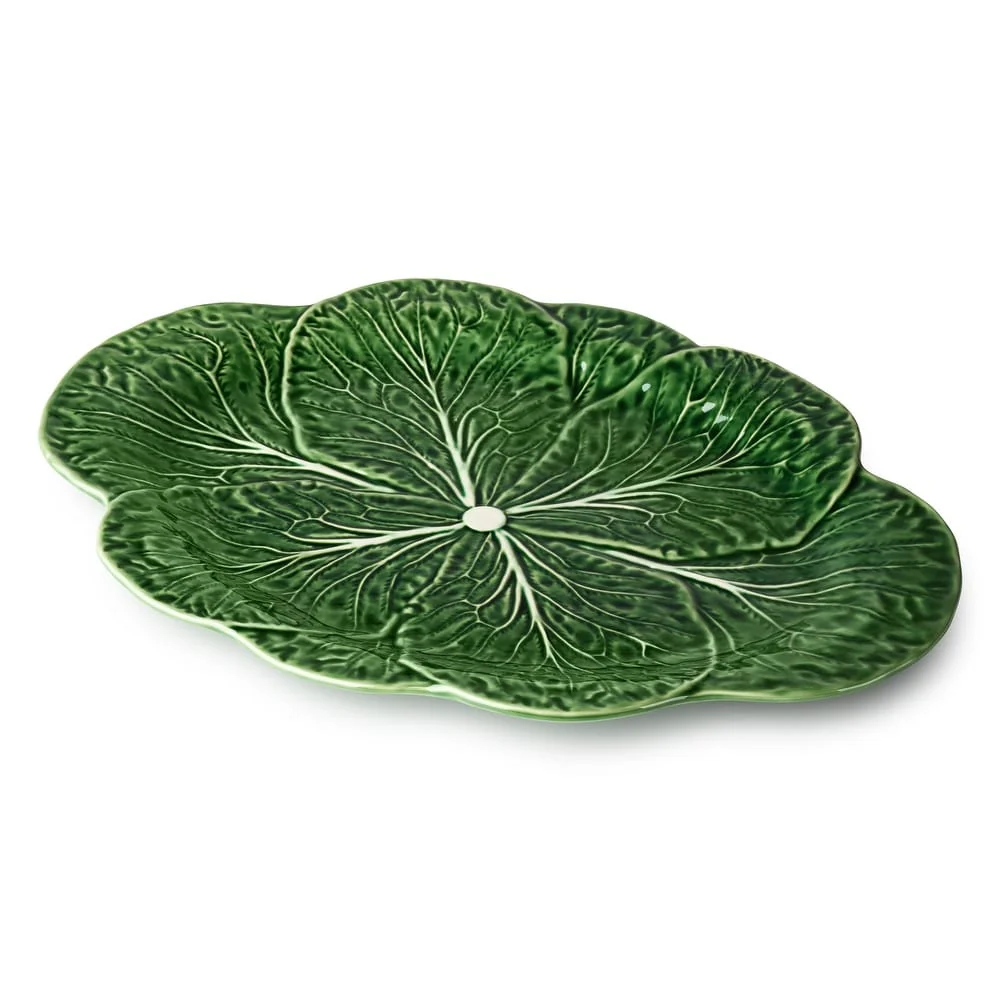 Le Jardin Cabbage 3-D Oval Platter
