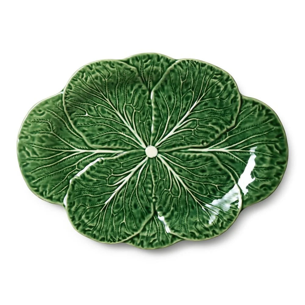 Le Jardin Cabbage 3-D Oval Platter - Image 2