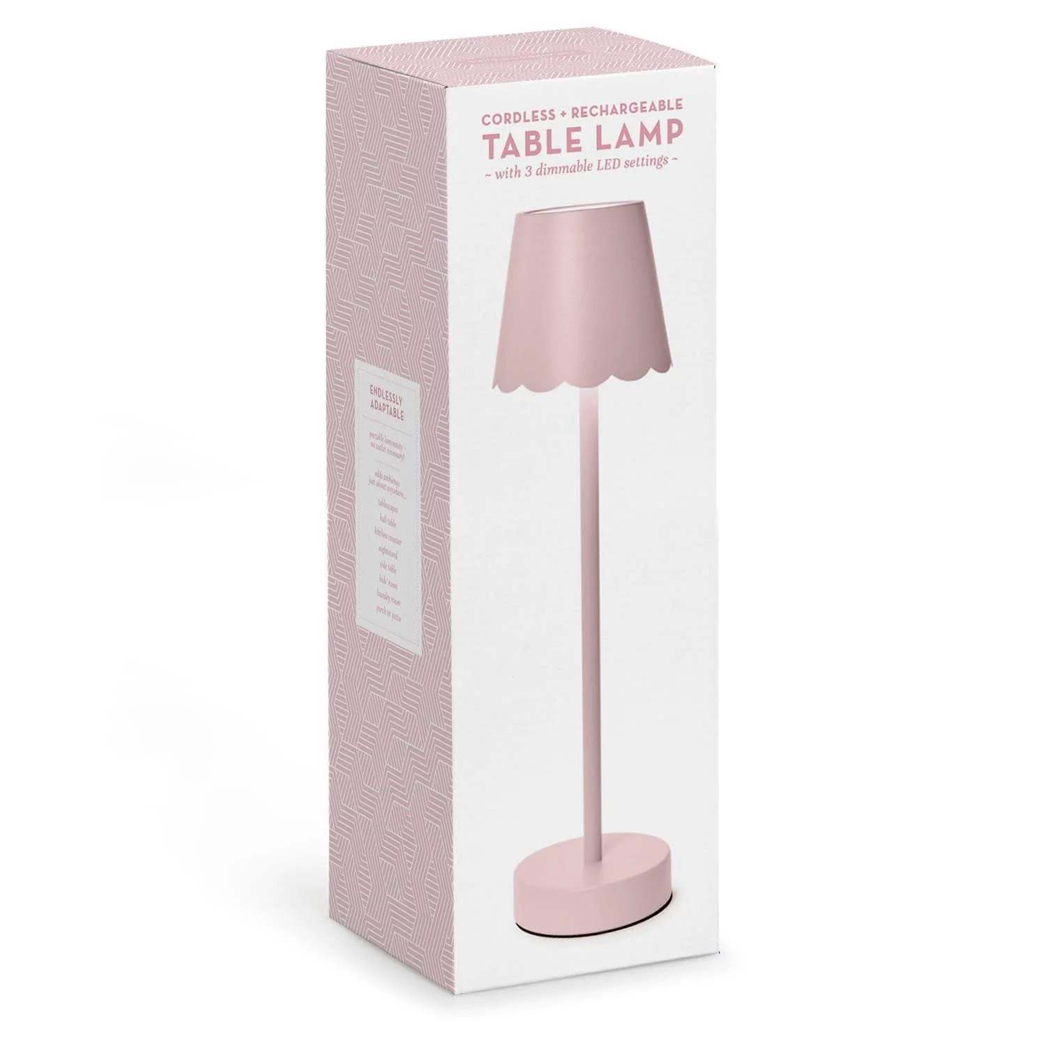 LED Cordless Table Lamp with Scalloped Edge Shade in Gift Box - Image 5