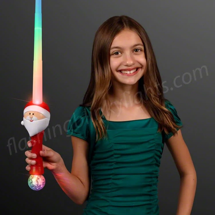 Led Santa Toy Sword Expandable Saber - Image 2