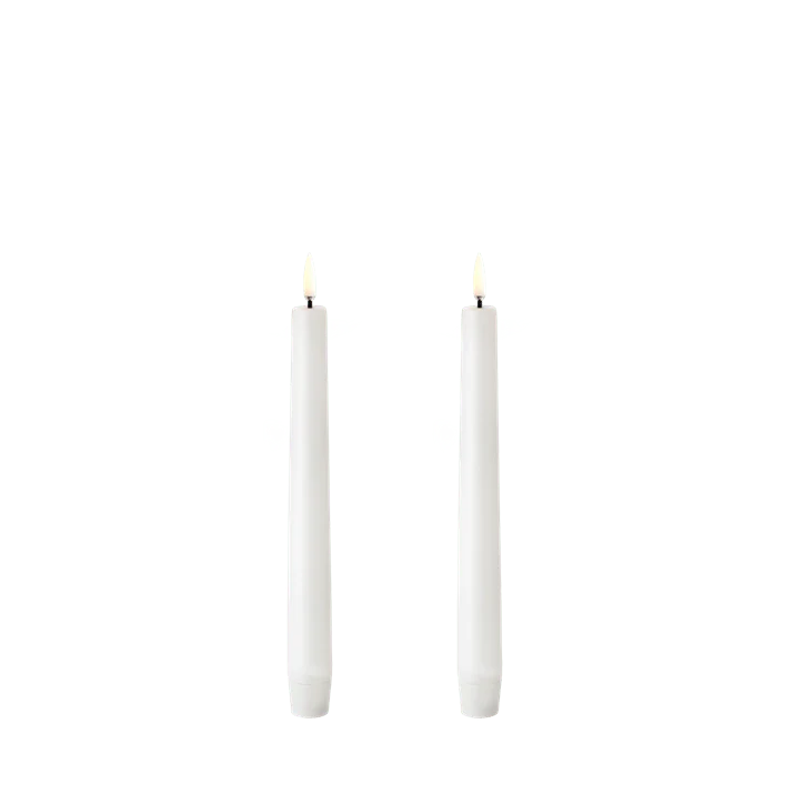 LED Taper Candle, Nordic White Smooth