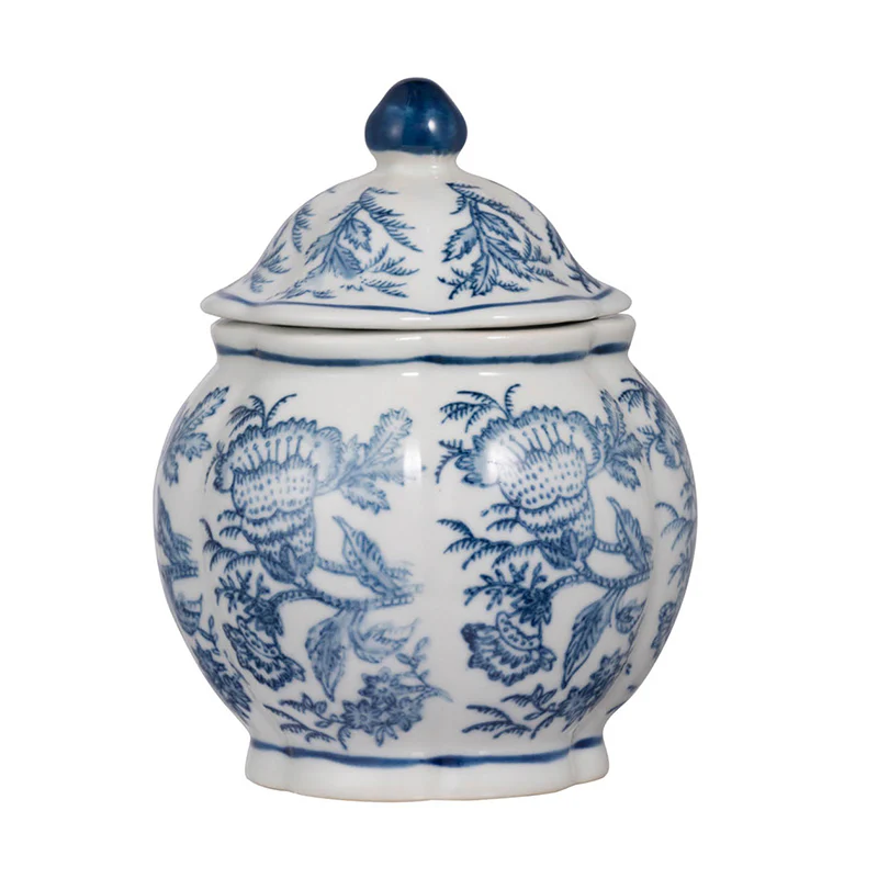 Leith Blue-And-White Decorative Jars - Sold Individually - Image 2