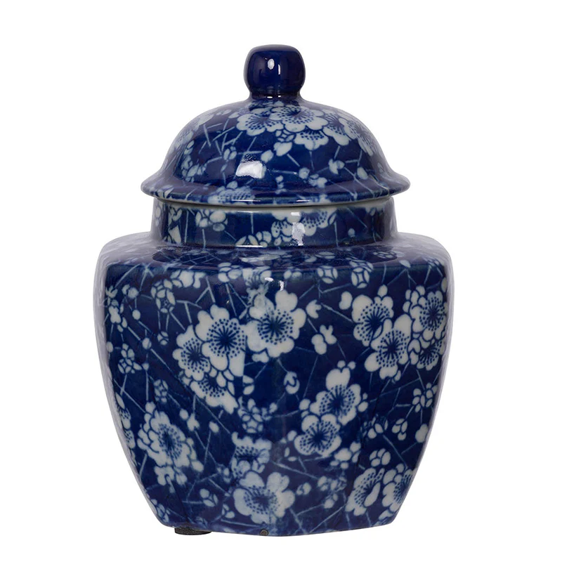 Leith Blue-And-White Decorative Jars - Sold Individually - Image 3