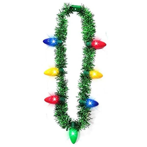 Light Up Tinsel Necklace