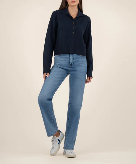 Lilia-Button Front L/S Sweater