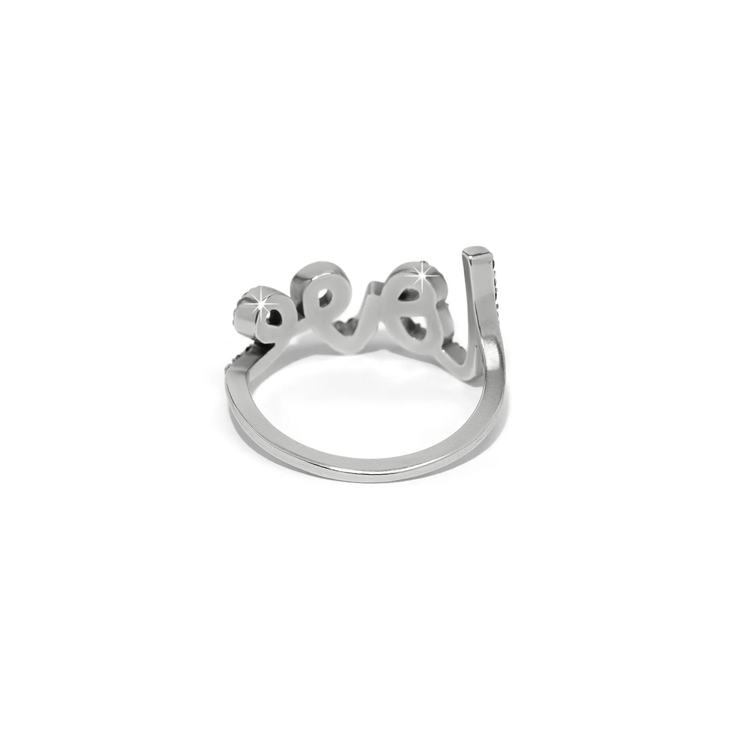 Love Script Sparkle Ring - Image 2