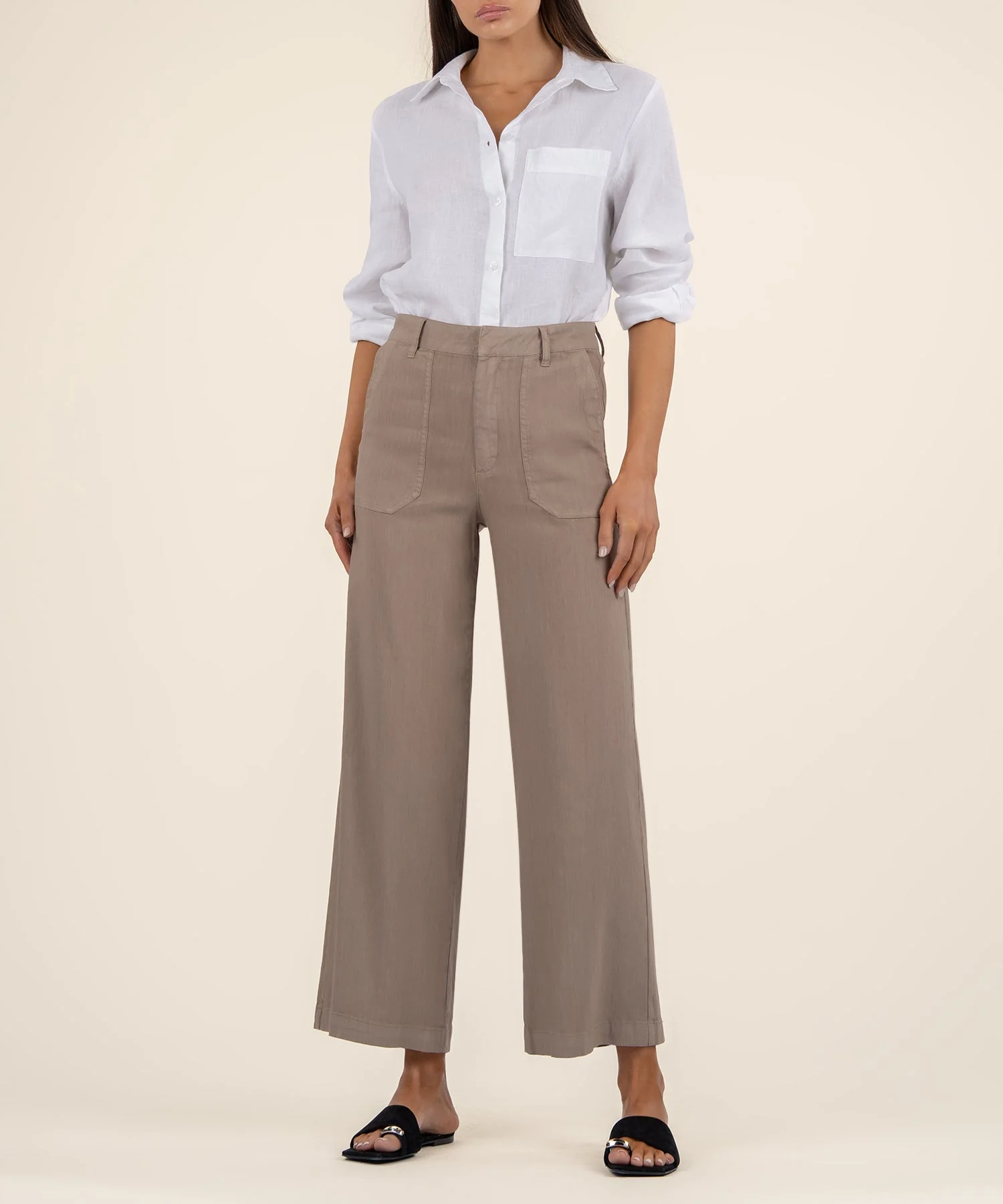 Luna Topaz High Rise Wide Leg Pant with Porkchop Pockets - Image 19