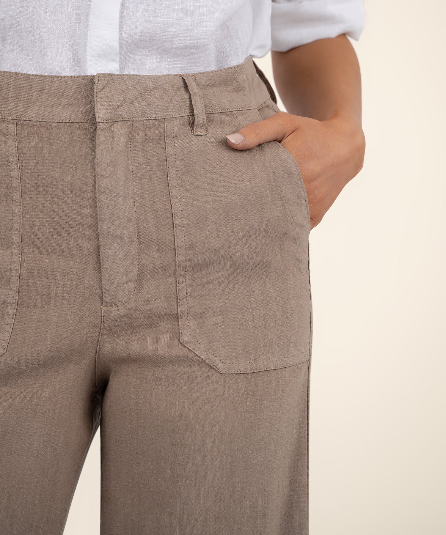 Luna Topaz High Rise Wide Leg Pant with Porkchop Pockets - Image 4
