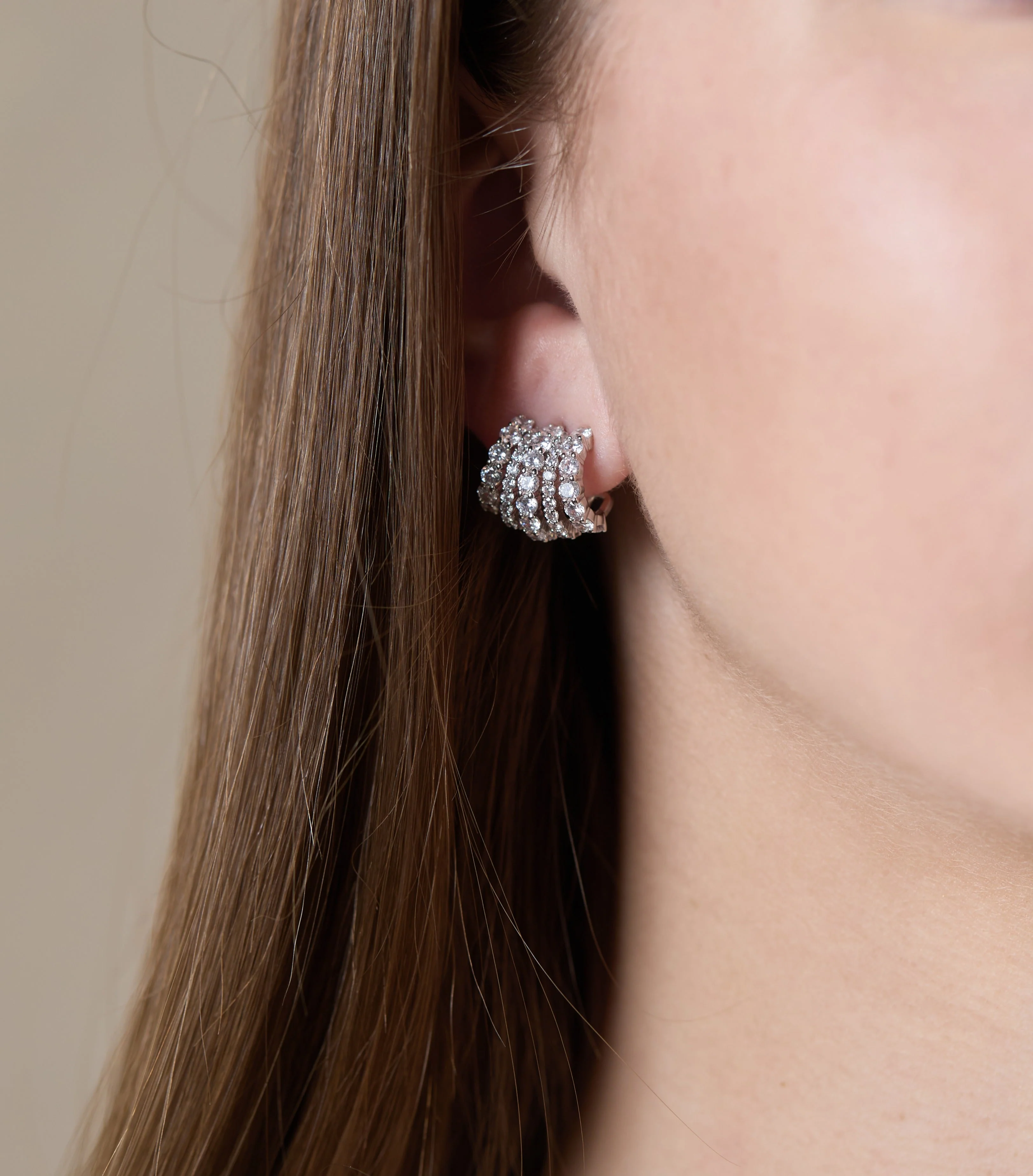 Maeve Quintuple Hoop Earrings - Image 2