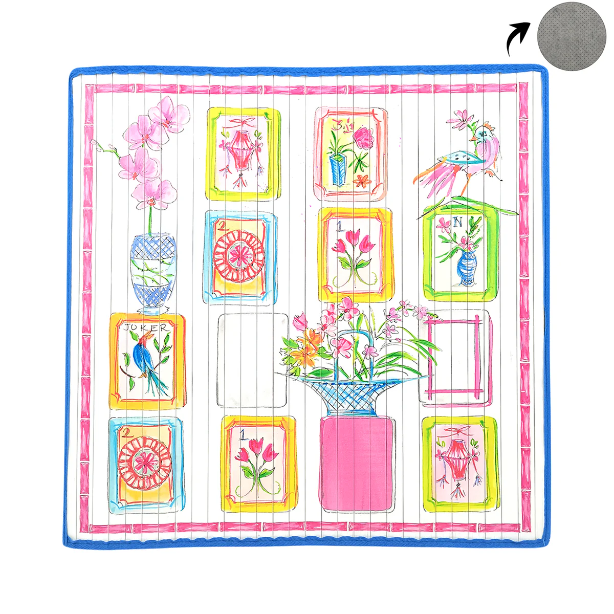Mahjong Bamboo Table Mat