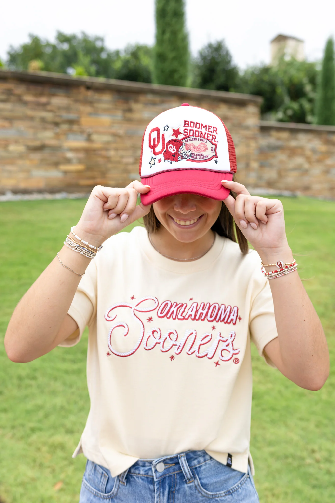 Mandy Oklahoma Lasso Luxe Heavyweight Crop Tee - Image 2