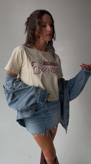 Mandy Oklahoma Lasso Luxe Heavyweight Crop Tee - Image 5