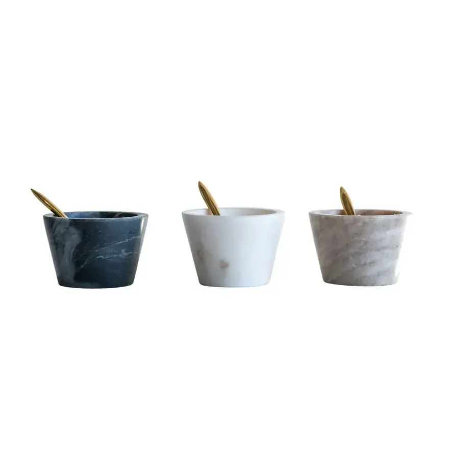 Marble Bowl with Spoon - Image 2