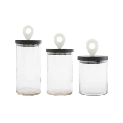 Marble Handle Glass Canister - Image 3
