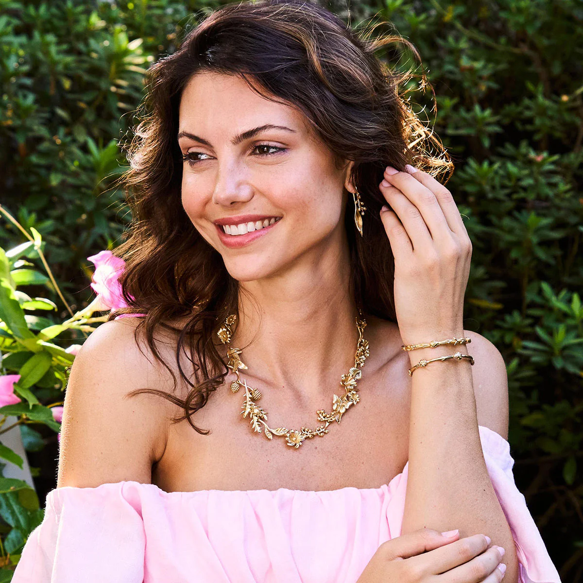 Meadow Ladybug Petite Cuff - Gold - Image 2