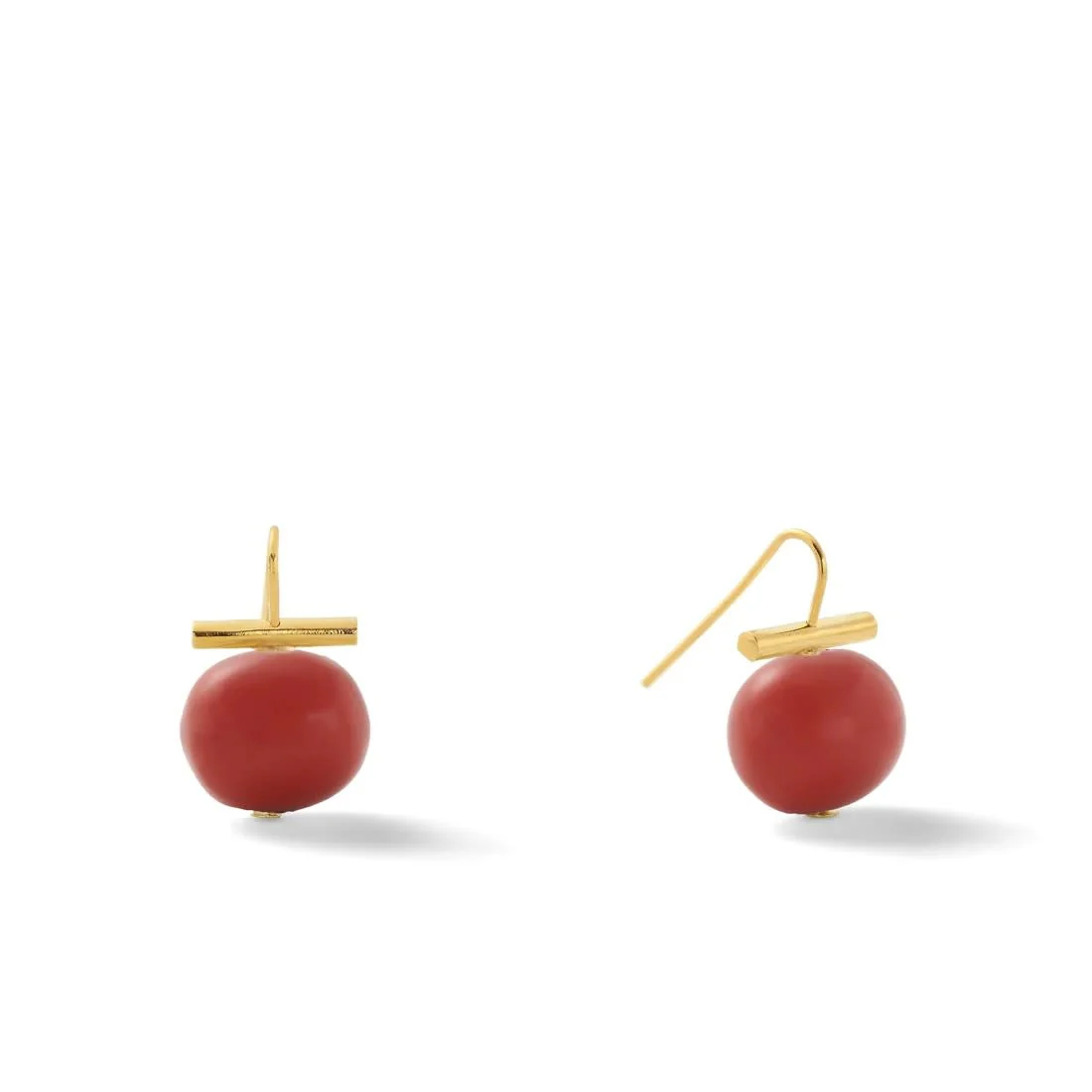 Medium Pebble Pearl Ear Wire - Image 6