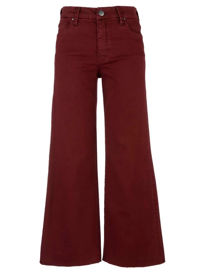 Meg High Rise Fab Ab Wide Leg Raw Hem - Image 10