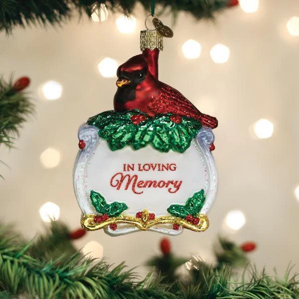 Memorial Cardinal Ornament - Image 2