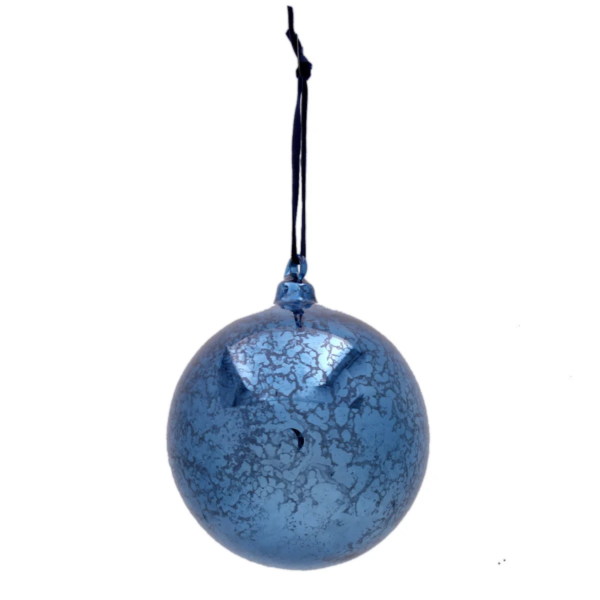 Mercury Glass Ornament Hand Blown Top - Image 3