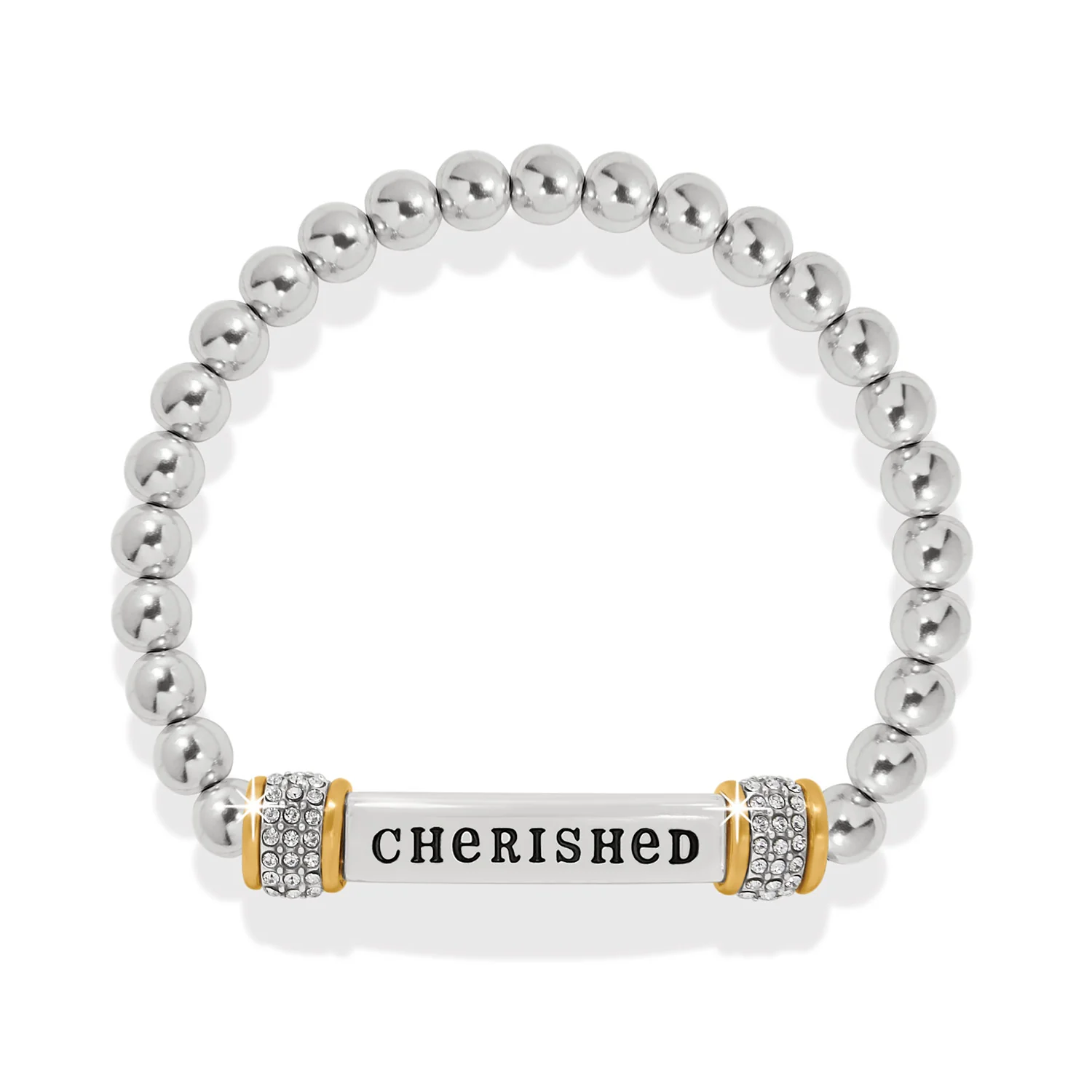 Meridian Cherished Two Tone Stretch Bracelet - Image 2