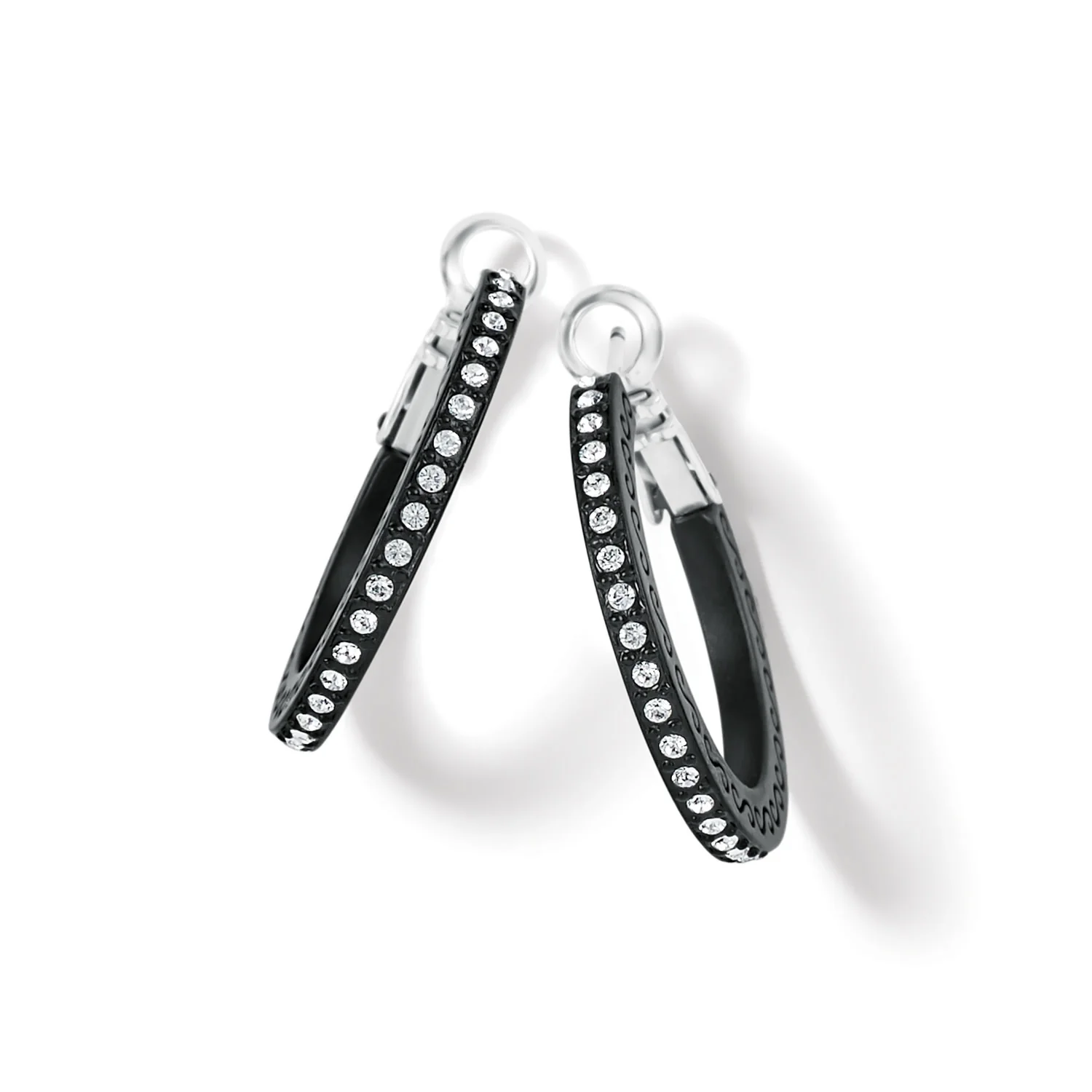 Meridian Eclipse Small Hoop Earrings - Black