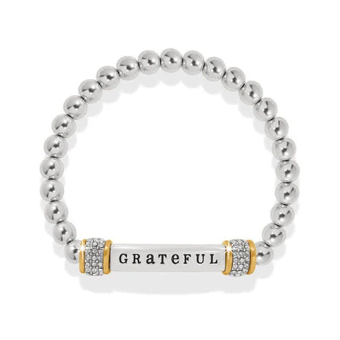 Meridian Grateful Two Tone Stretch Bracelet - Image 2