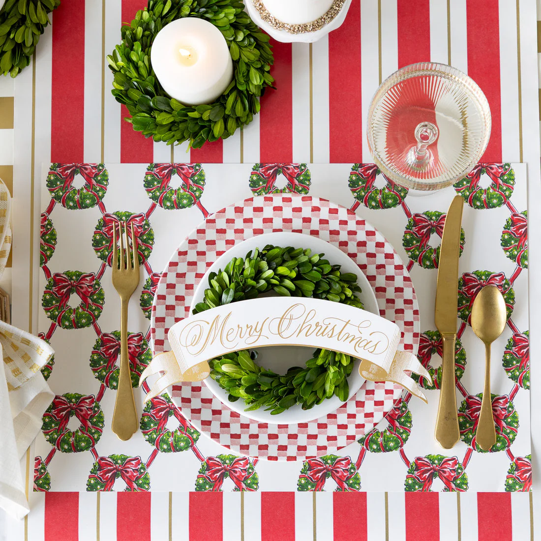 Merry Christmas Banner Table Accent - Image 2