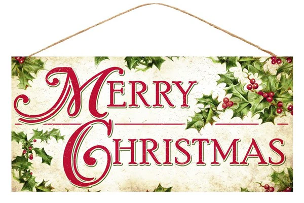 Merry Christmas W/Holly