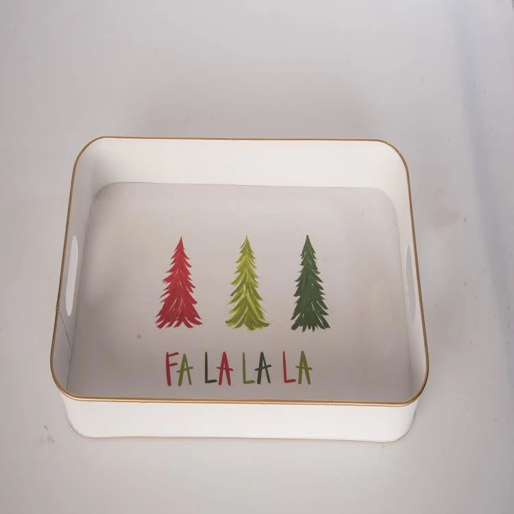 Metal Multi Trees Fa La La Tray