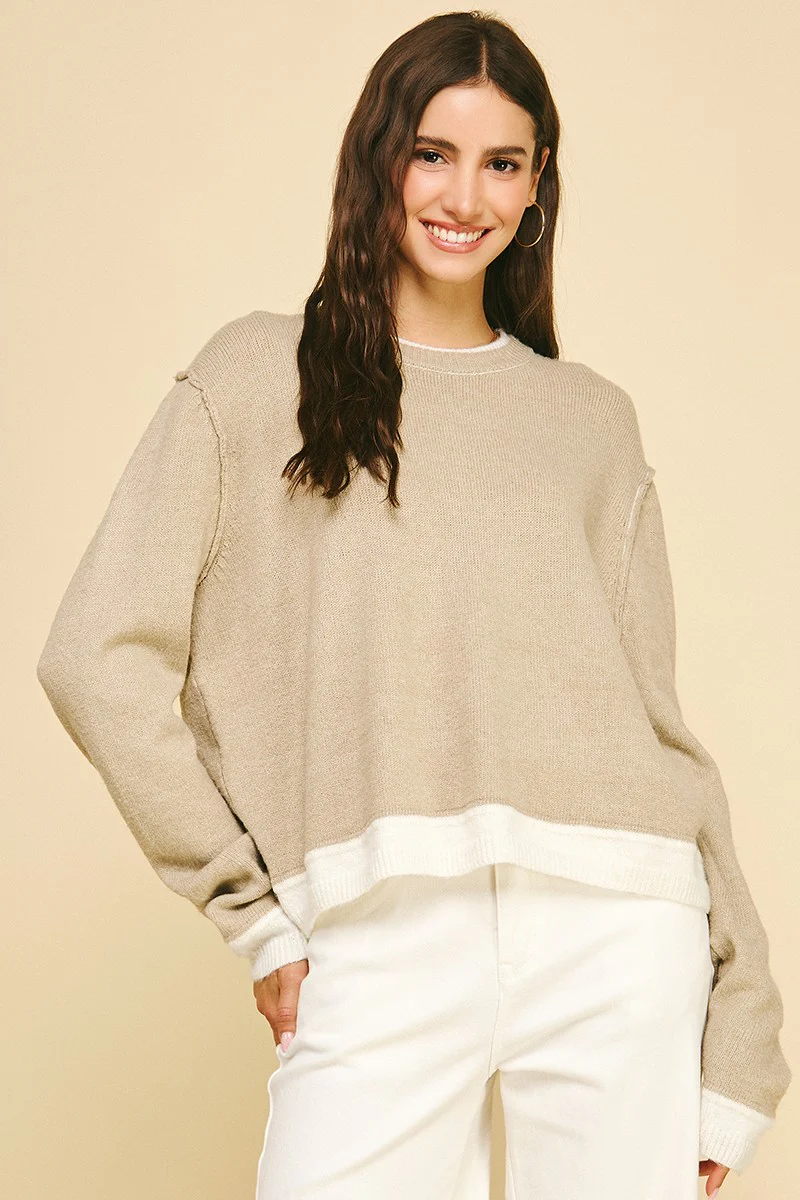 Mia Colorblock Knit Sweater