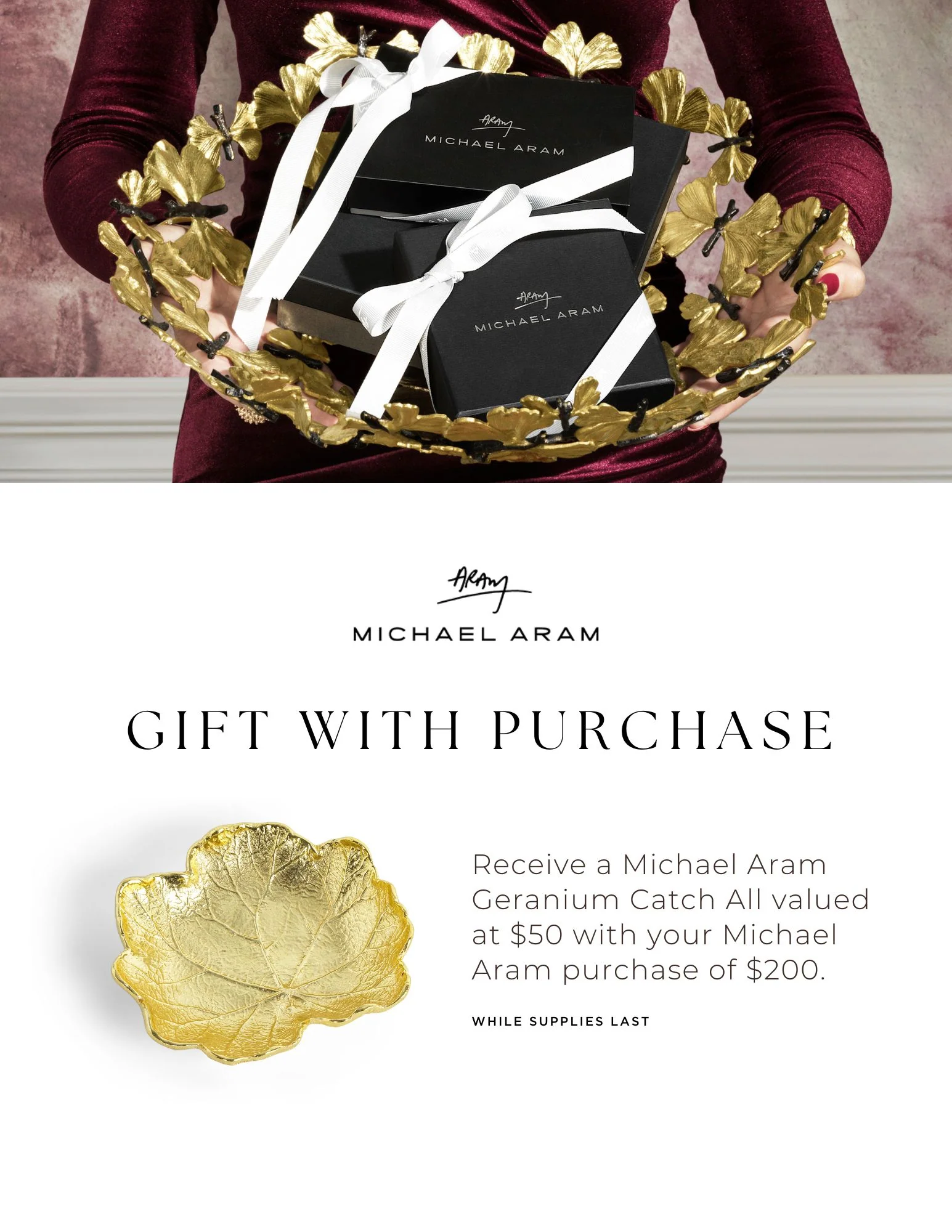 Michael Aram Geranium Catch All - Image 2