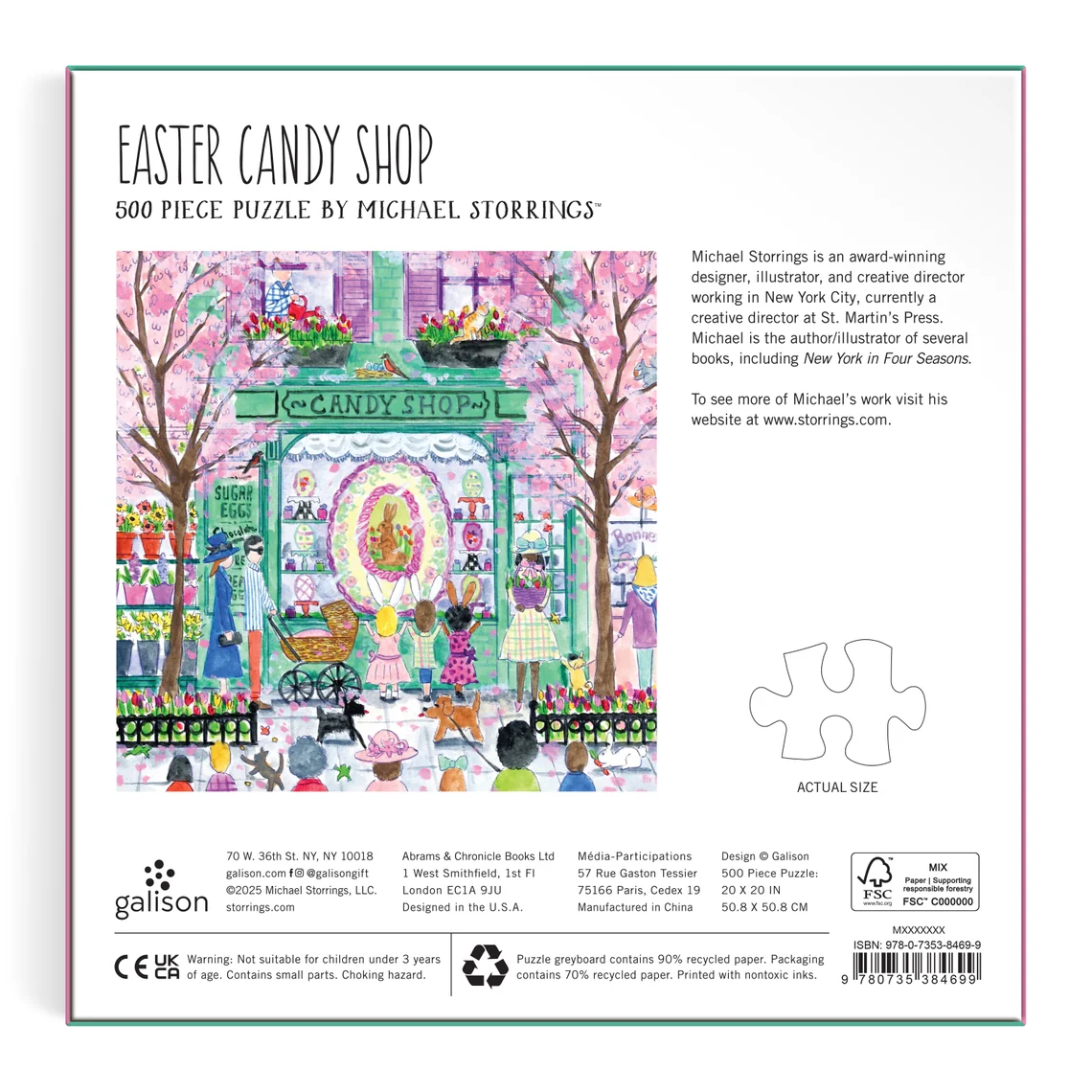 Michael Storrings Easter Candy Shop 500 Piece Puzzle - Image 3